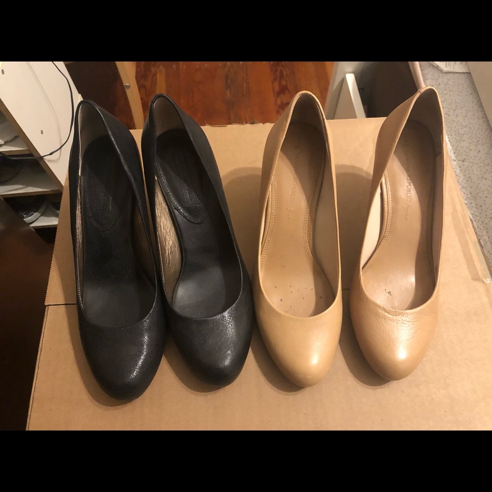 Black/Nude Pumps